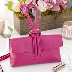 Perfect Pink Leather Clutch