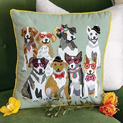 Product Image of Dapper Dogs Portrait Pillow