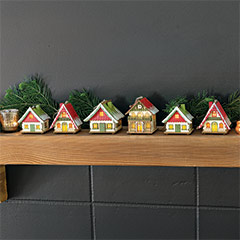 Product Image of Lit Chalet Ornaments