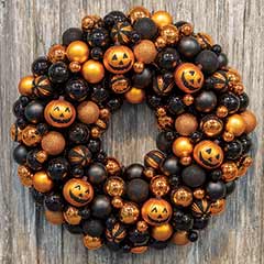 Halloween Ornament Wreath