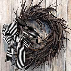 Product Image of Raven Feather Wreath