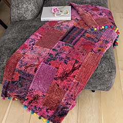 Product Image of Artisan Velvet Patchwork Throw