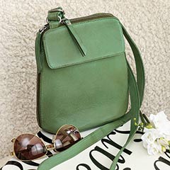 Verde Leather Crossbody