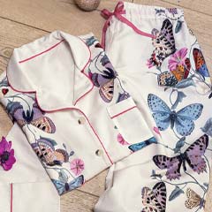 Olive & Cocoa Butterfly Pajamas