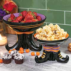 Witch's Boots Candy Bowls