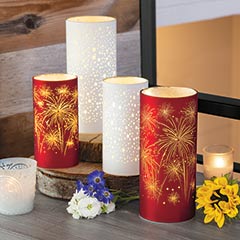 Product Image of Lit Patriotic Hurricanes