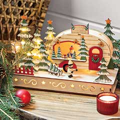 Lit Holiday Cocoa Trailer