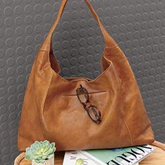 Amber Whiskey Leather Bag