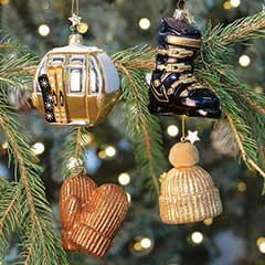 Product Image of Ski Day Glass Ornaments