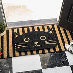 Product Image of Black Cat Door Mat