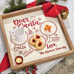 Dear Santa Personalized Tray