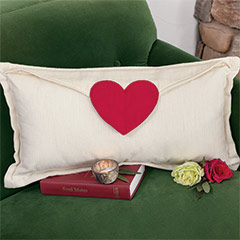 Love Letter Linen Accent Pillow