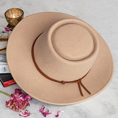 Champagne Felted Wool Hat