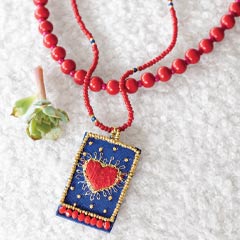 Tarot Card Necklace Set