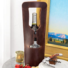 Product Image of Leather Wine Tote Set