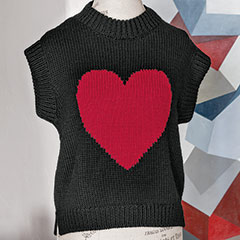 Alpaca Wool Heart Sweater