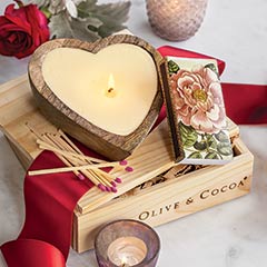 Sweetheart Candle & Matches