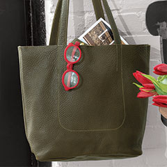 Product Image of Chic Loden Leather Tote