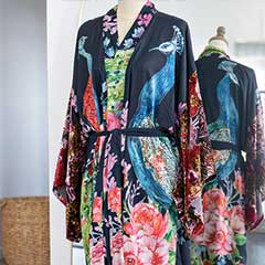 Product Image of Midnight Peacock Kimono