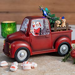 Santa's Truck Snow Globe