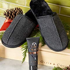 Herringbone Slippers & Lotion