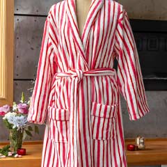 Plush Candy Cane Robe