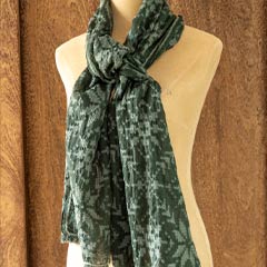 Evergreen Snowflake Scarf