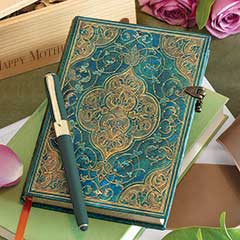 Gold & Peacock Journal Set - Happy Mother's Day