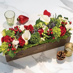 Product Image of No&euml;l Fleur Trough: Merry Christmas Arrangement