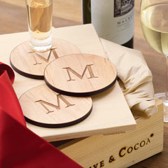 Product Image of Personalized Wood Coasters