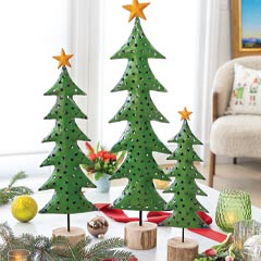 Whimsical Star-Topped Trees