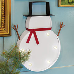 Product Image of Lit Metal Snowman