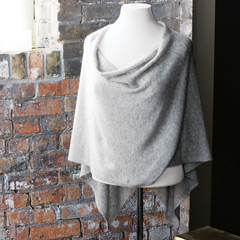 Product Image of Dove Grey Cashmere Poncho