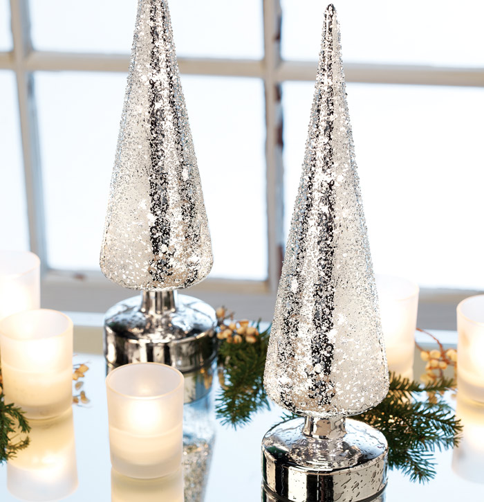 Silver Lighted Trees