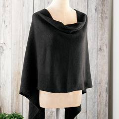 Product Image of Black Cashmere Poncho