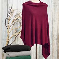 Product Image of Cashmere Poncho - Dove Grey Cashmere Poncho