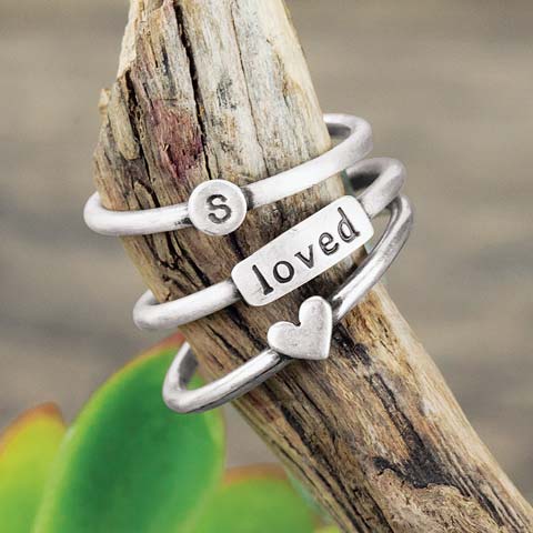 Silver Memory Rings