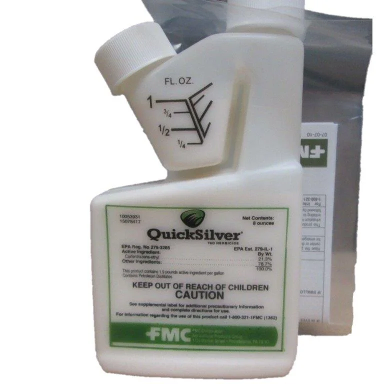 Quicksilver Turf & Ornamental Herbicide. Controls Broadleaf Weeds. Carfentrazone-ethyl 21.3%
