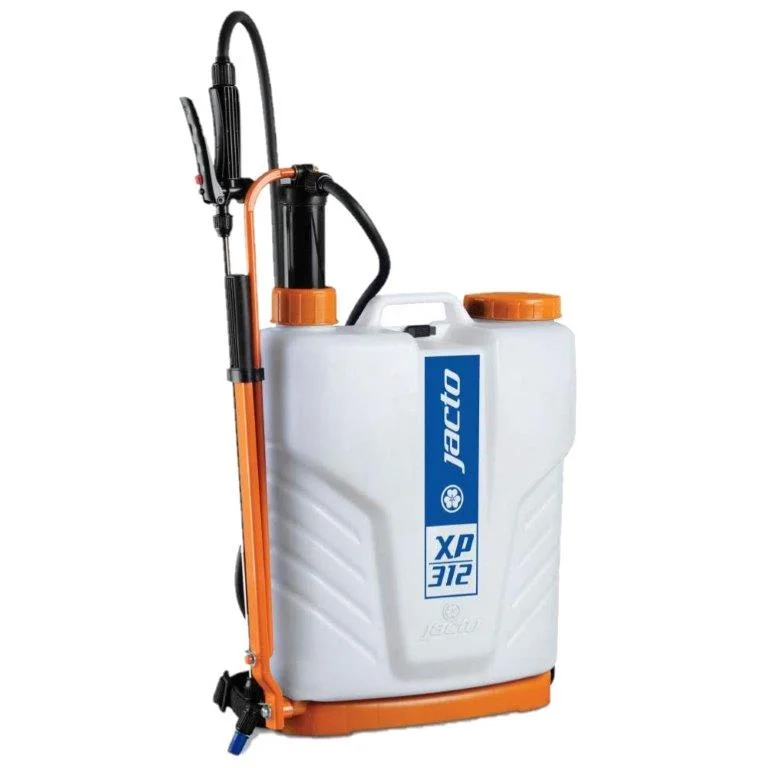 Jacto XP312 Backpack Sprayer, Professional UV Resistant Garden Pump, Perfect for Pesticide Control, Translucent White