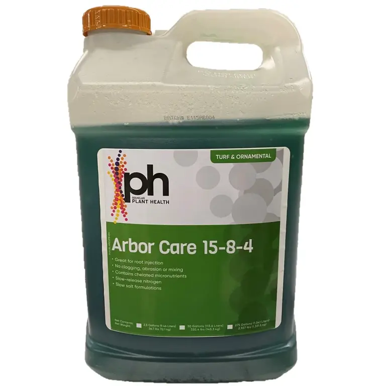 Arbor Care 15-8-4, 2.5 Galllon.   Soil Injection For Deciduous And Evergreen Trees