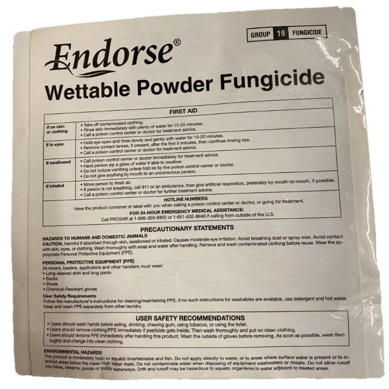 Endorse Wettable Powder Fungicide 