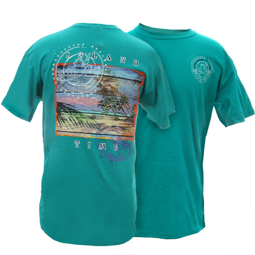 Product Image of Peace Frogs Adult Island Time Short Sleeve T-Shirt