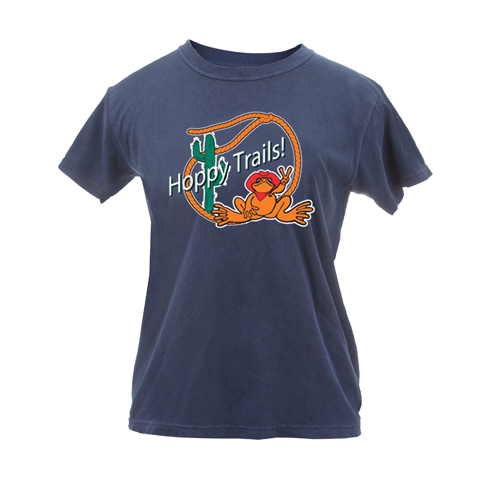 Peace Frogs Ladies Hoppy Trails Garment Dye Short Sleeve T-Shirt
