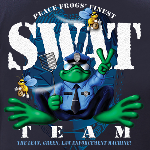 Peace Frogs SWAT Team Short Sleeve Kids T-Shirt