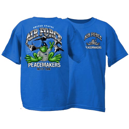 Product Image of Peace Frogs Air Force Short Sleeve Kids T-Shirt