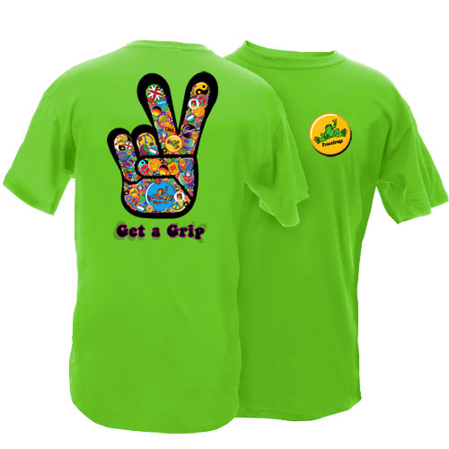 Product Image of Peace Frogs Adult Get a Grip Garment Dye Short Sleeve T-Shirt