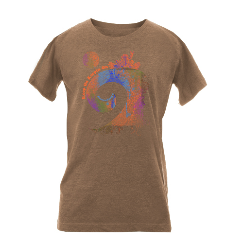 Product Image of Peace Frogs Ladies Keep On Keeping On Vintage Heathered Short Sleeve T-Shirt