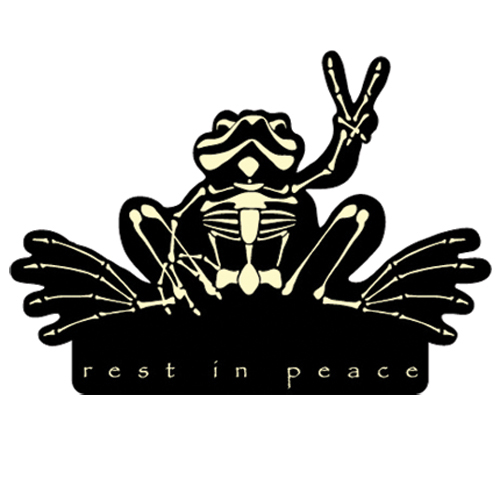 Product Image of Peace Frogs Rest In Peace Car Magnet
