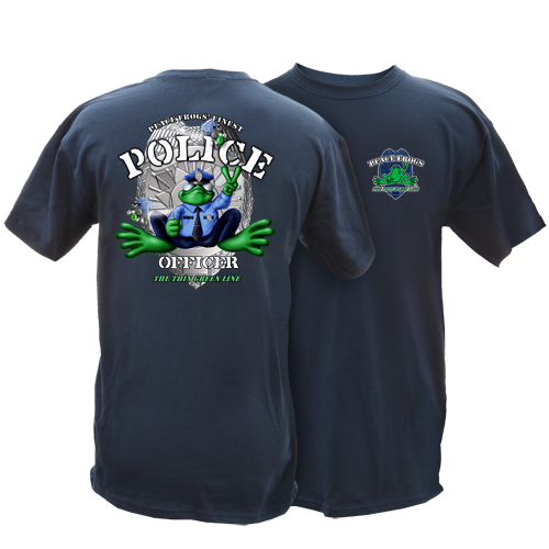 Product Image of Peace Frogs Adult Police Short Sleeve T-Shirt