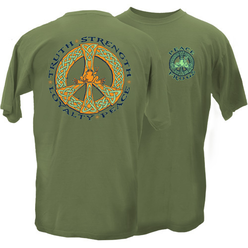 Peace Frogs Adult Celtic Truth Organic Short Sleeve T-Shirt